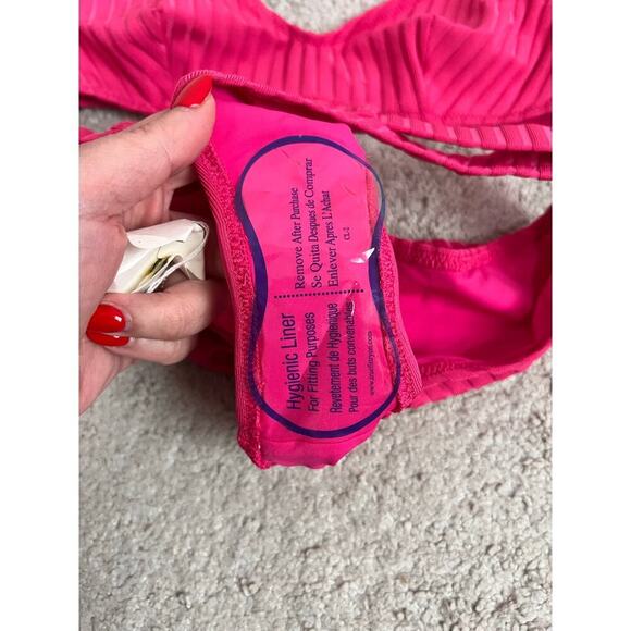 Solid & Striped NWT The Rachel Belted Ribbed Bikini in Orchid Women's Size M - Picture 8 of 12